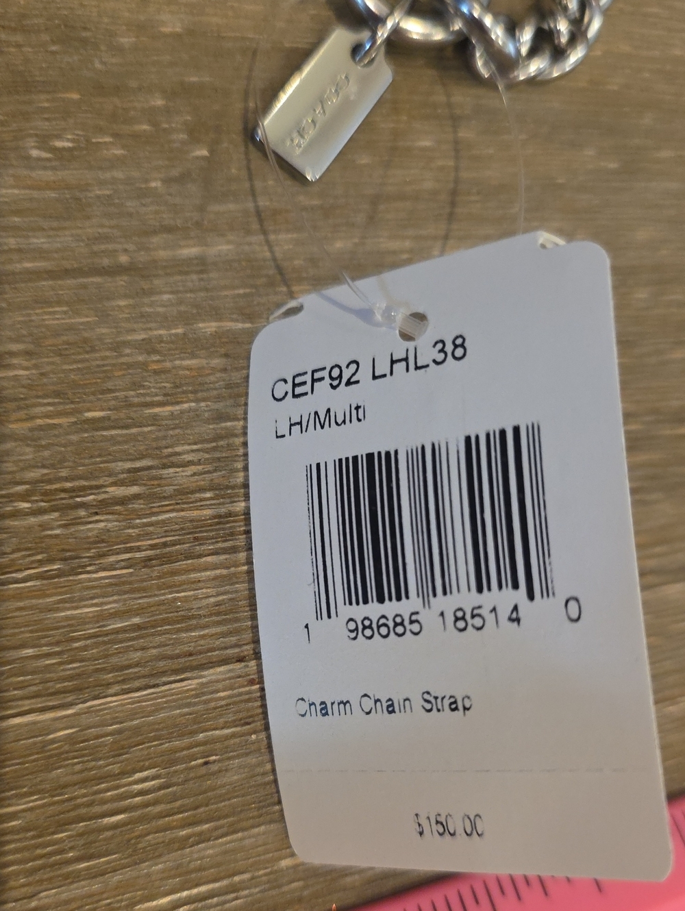Coach Nwt Charm Chain Strap - Picture 2 of 7